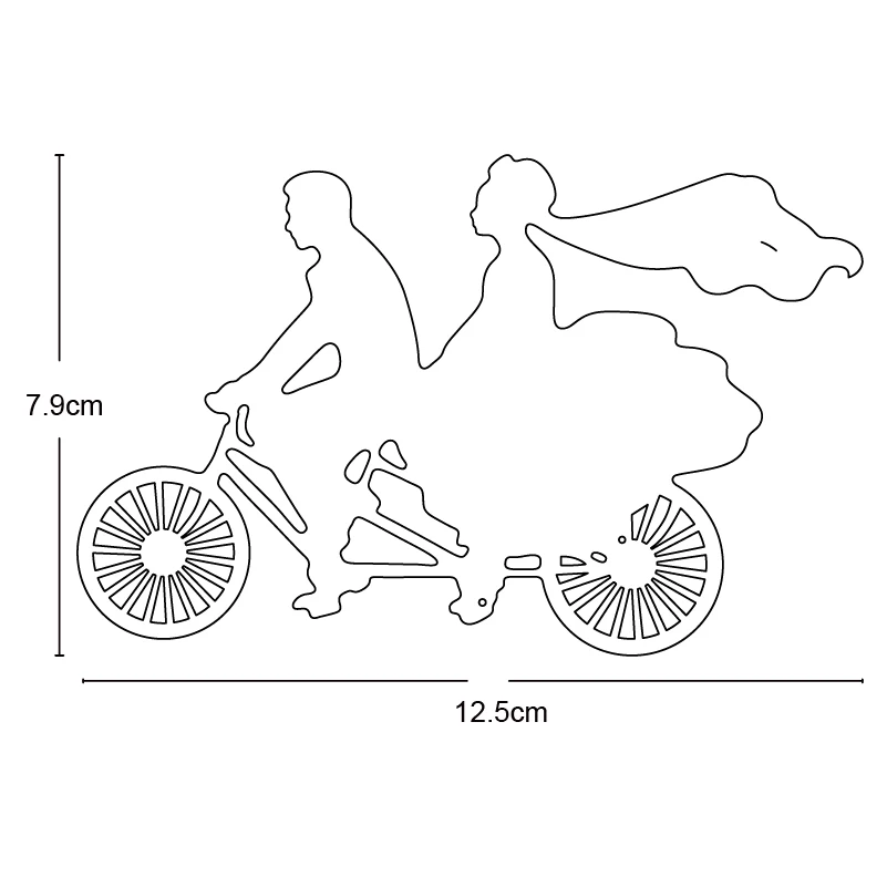 

Lover of Cycling Sweet Metal Cutting Die Stencil Template for Scrapbooking Paper Craft Album Card Gift Decor Knife Punch Die Cut