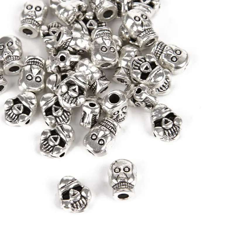 Оптовая продажа 40 шт смешанные размеры тибетские серебряные бусины подвеска с