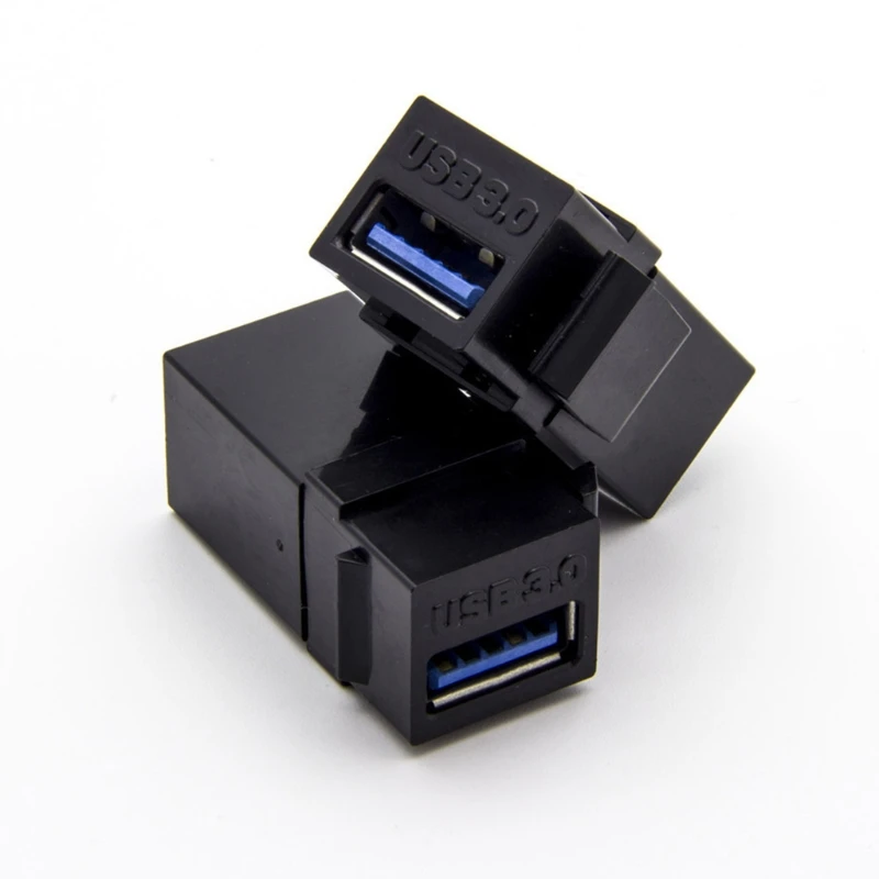 

2PCS USB 3.0 A Female to A Female Extension Keystone Jack Coupler Connector Adapter Converter 16FB