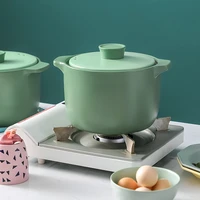small ceramic casserole non stick room solid color lid soup pots cooking classic utensilios de cocina kitchen accessories oc50mg