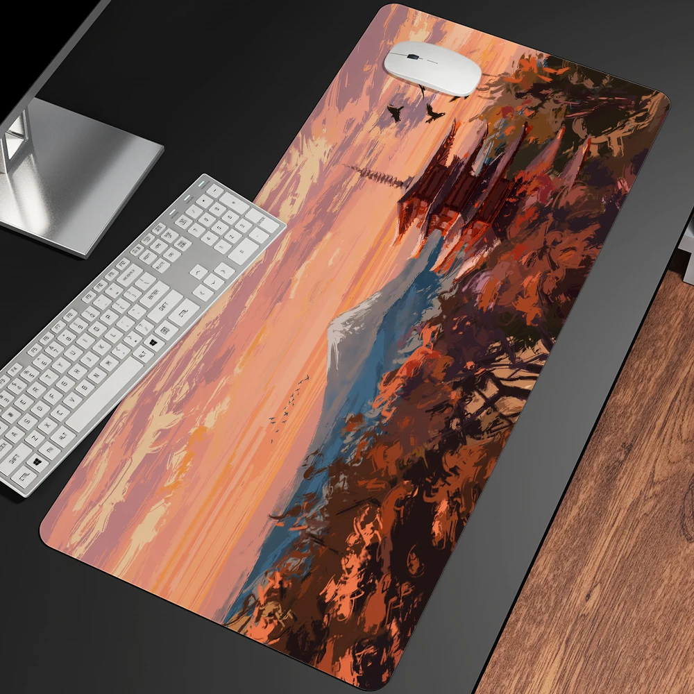 japan famous mount fuji mouse pad 90x40cm anime xxl gaming padmouse gamer laptop keyboard mouse mats for playing game csgo free global shipping