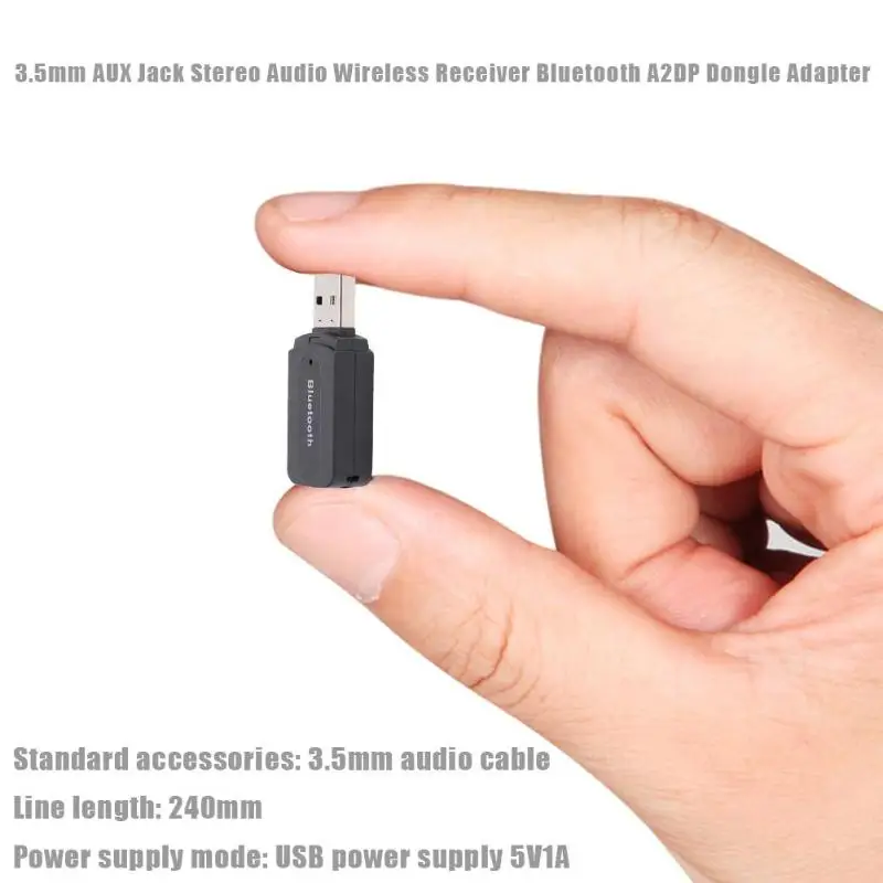 3,5 мм AUX USB беспроводной стерео аудио приемник автомобильный A2DP Bluetooth Ключ адаптер схема обновления для воспроизведения без потерь