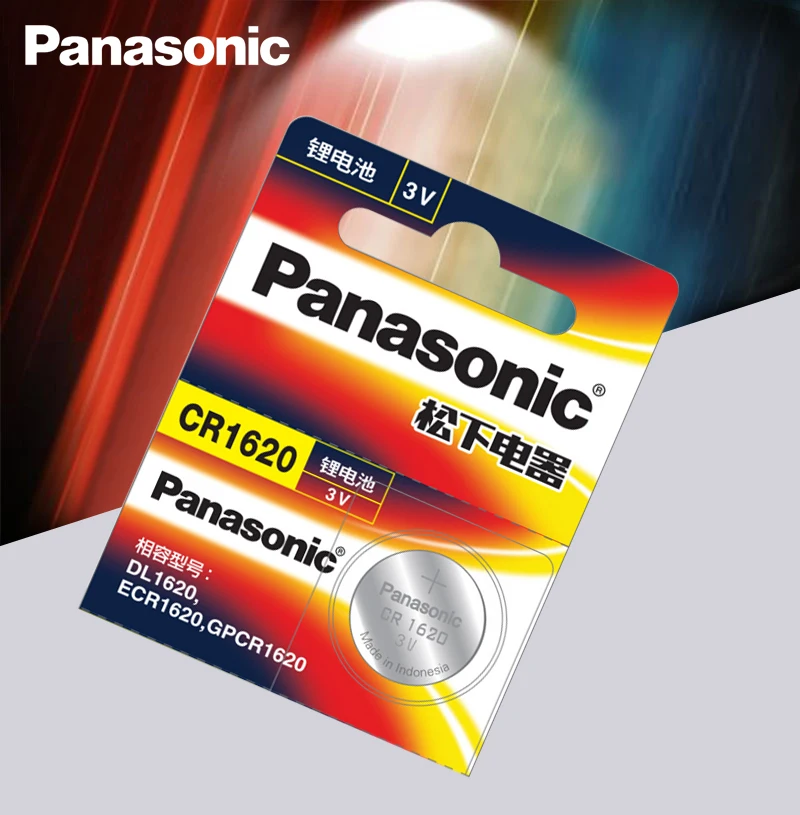 Кнопочные батарейки Panasonic cr1620 10 шт./лот оригинальный продукт для часов литиевая
