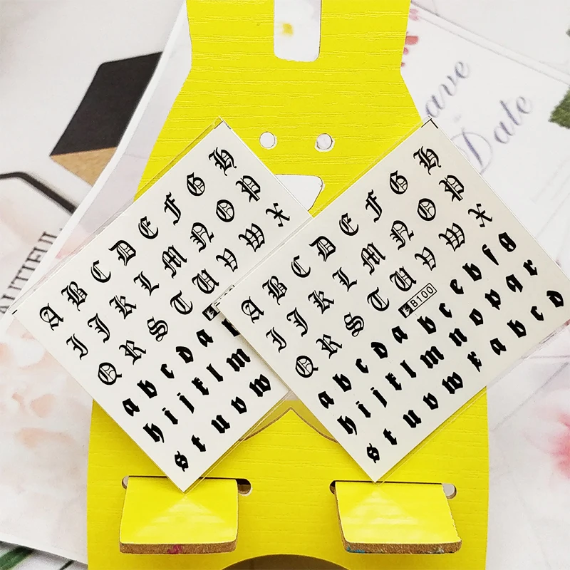 2 Стикеры для ПК дизайна ногтей с клетчатым узором полосками украшение маникюр