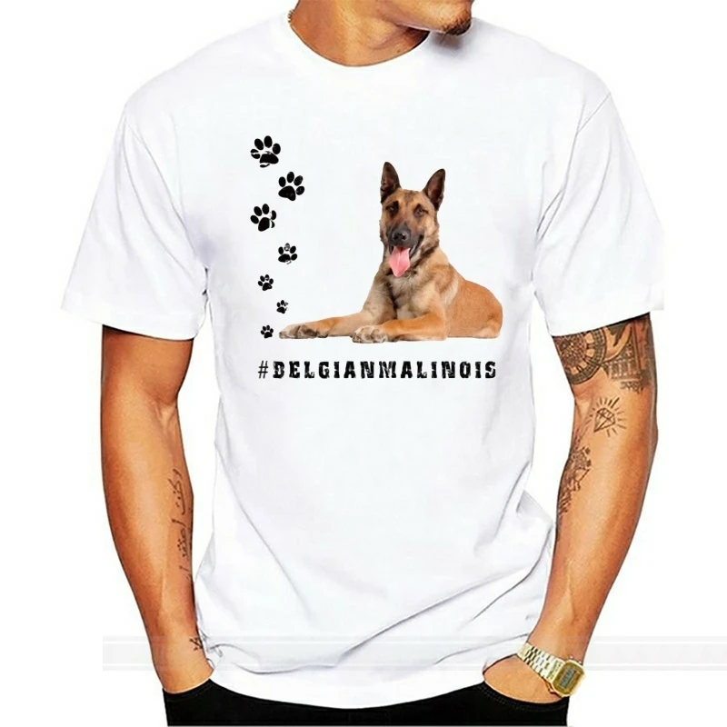 

BELGIAN SHEPHERD MALINOIS Womens T Shirt Hashtag Tee Dog Breed Gift Print Pet cotton tshirt men summer fashion t-shirt euro size