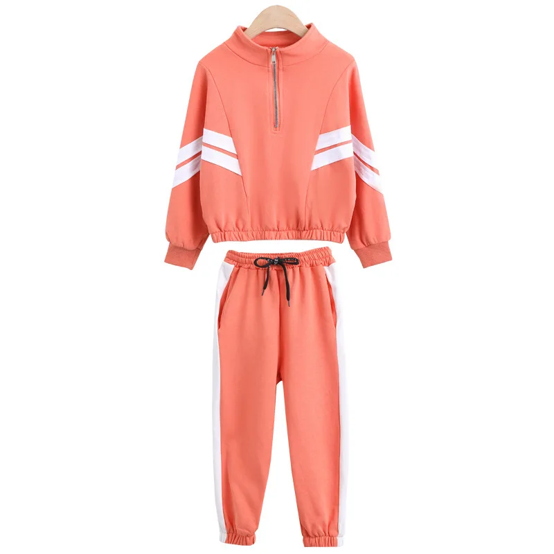 

Fashion Girls Sports Suits Sweatshirt and Pants Set for Teenage Children Autumn Tracksuit Kids Casual Girls Sportswear 3-14Years