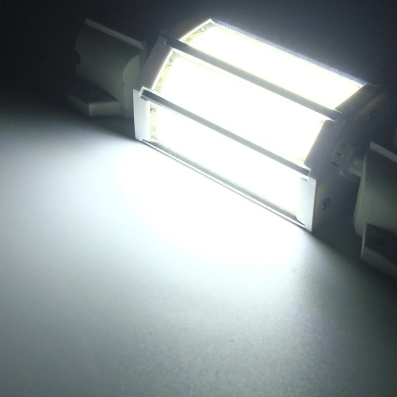 R7S светодиодный лампы прожекторы освещение 78 мм 118 LED прожектор Ac85-265v COB светодиодный Sportlight заменить, 50 Вт, 60 Вт галогенная лампа - Испускаемый цвет: Холодный белый