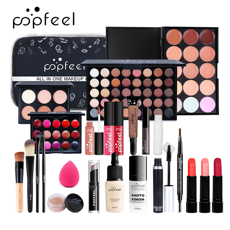 

Fashion Make Up Kit Female Beginner Student Novice Full Set Light Makeup Light Makeup Gift Box Cosmetic Combination Waterproof
