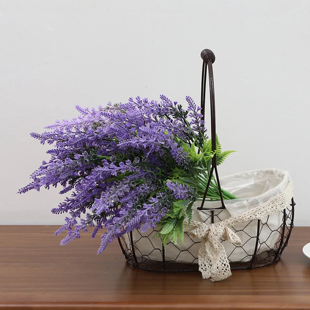 

2PCS Artificial Lavender Bundle Flowers Fake DIY Home Wedding Decoration