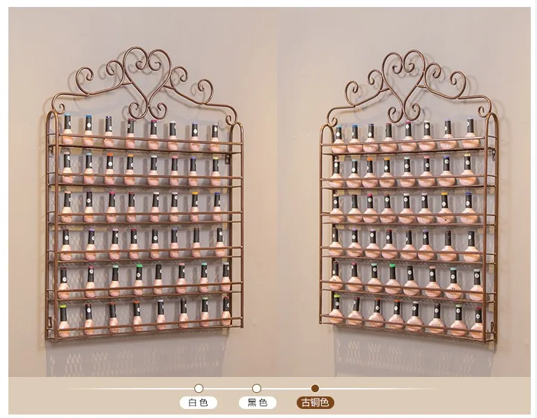 Большая стеновая подставка для маникюра косметики современный металлический