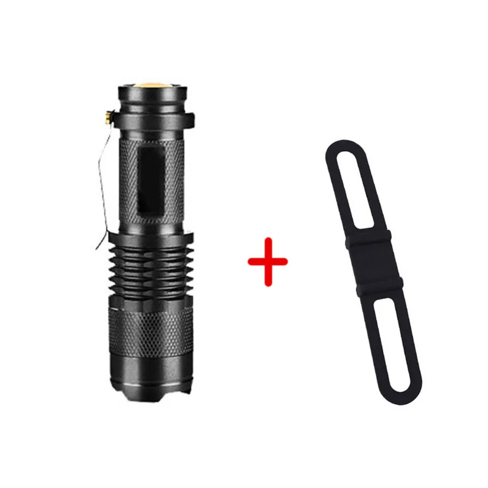 Black ZOOM Bicycle Light 7w 2500 Lumen 3 Mode Bike Flashlight Q5 LED Cycling Front Light Bike lights Lamp Torch Waterproof - Цвет: Black