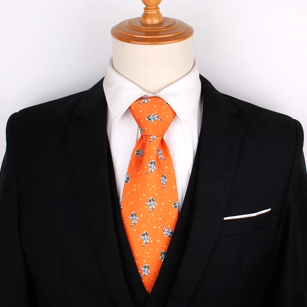 Мужской классический галстук с принтом Aniaml модный шириной 9 см для свадебной
