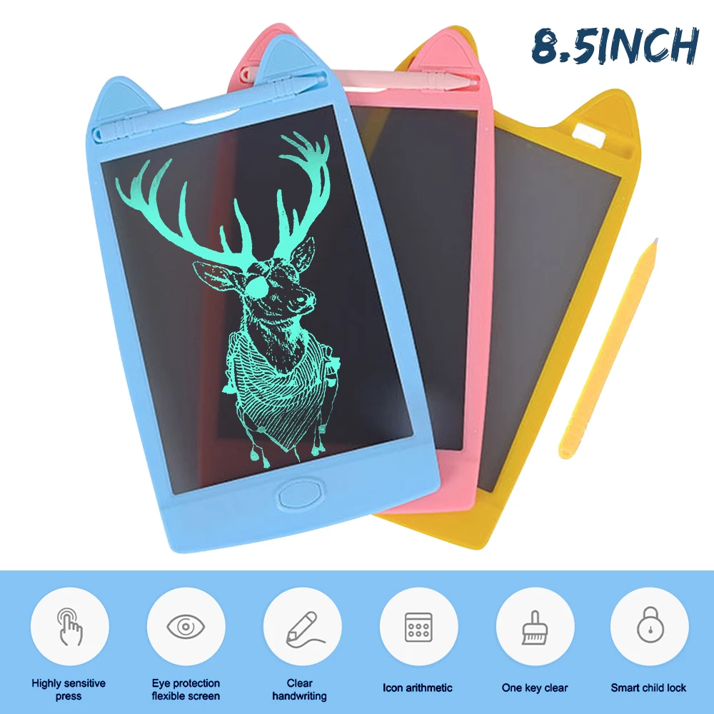 8 5 Дюймов прозрачный ЖК дисплей письма планшет цифровой графический рукописным