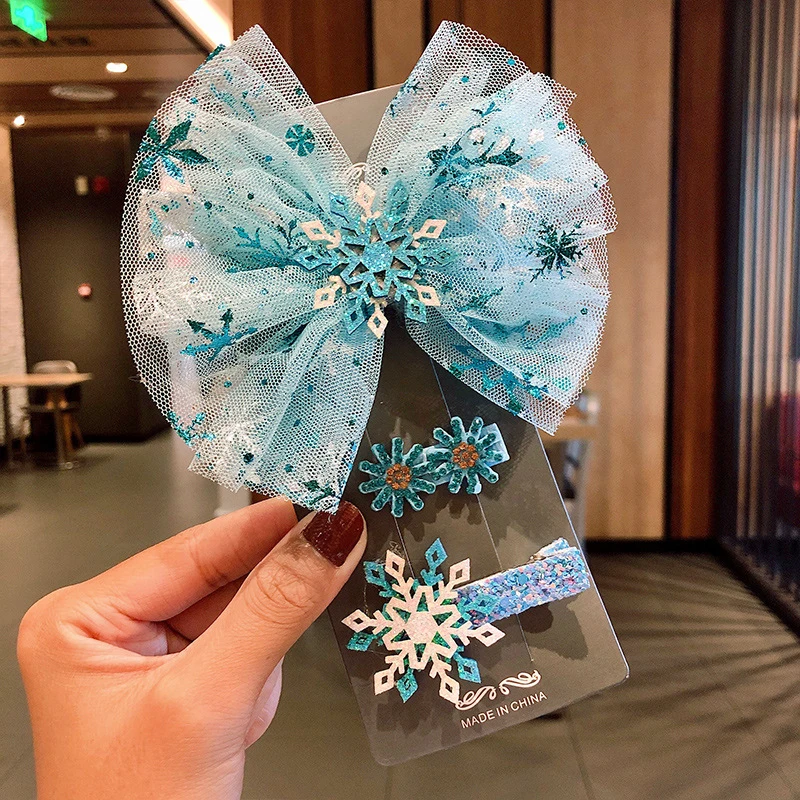 

Hair Clip Cute Hair Bowknot Girl Cartoon Hairclip Headware Bow Flower Animal Hairpin Hair Ring Elastic Headdress Christmas Gifts