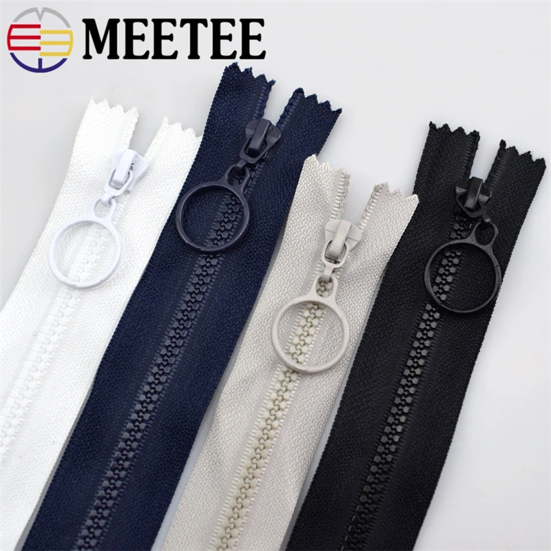 10 шт 3 # Meetee смоляная молния 25 см закрытая и 60 открытые молнии для рукоделия