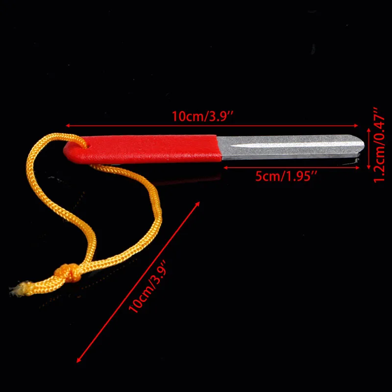 

Fishing Hook Fishhook Hone Sharpening Tackle Sharpener With Grooves Both Sides E56D