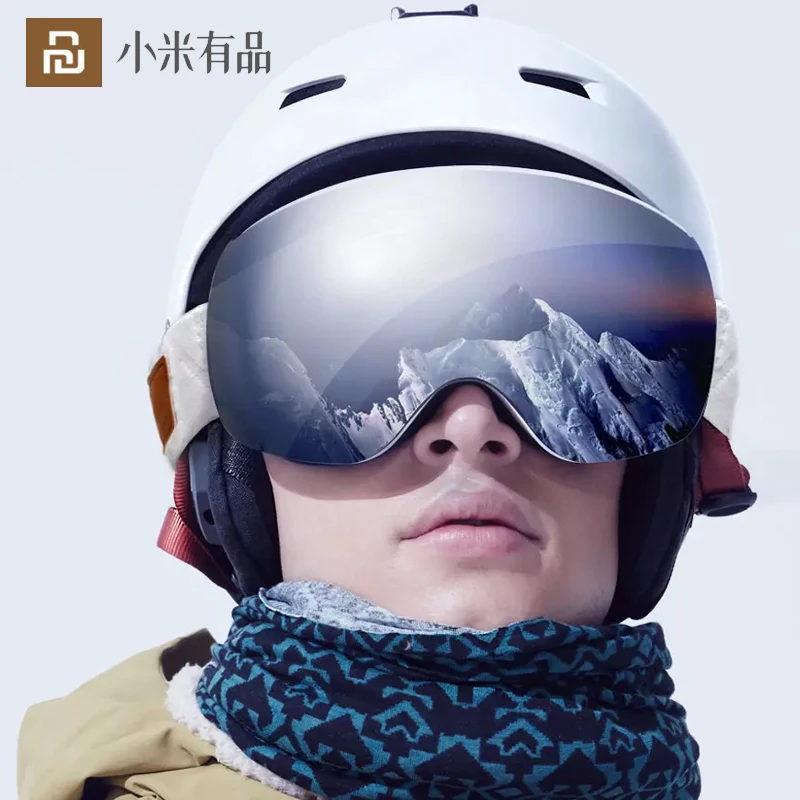 

Youpin TS Double Spherical Ski Goggles Magnetic Polarized Outdoor Snowmobile Men Women Ski Mask Glasses Windproof Anti-UV ＆ Fog