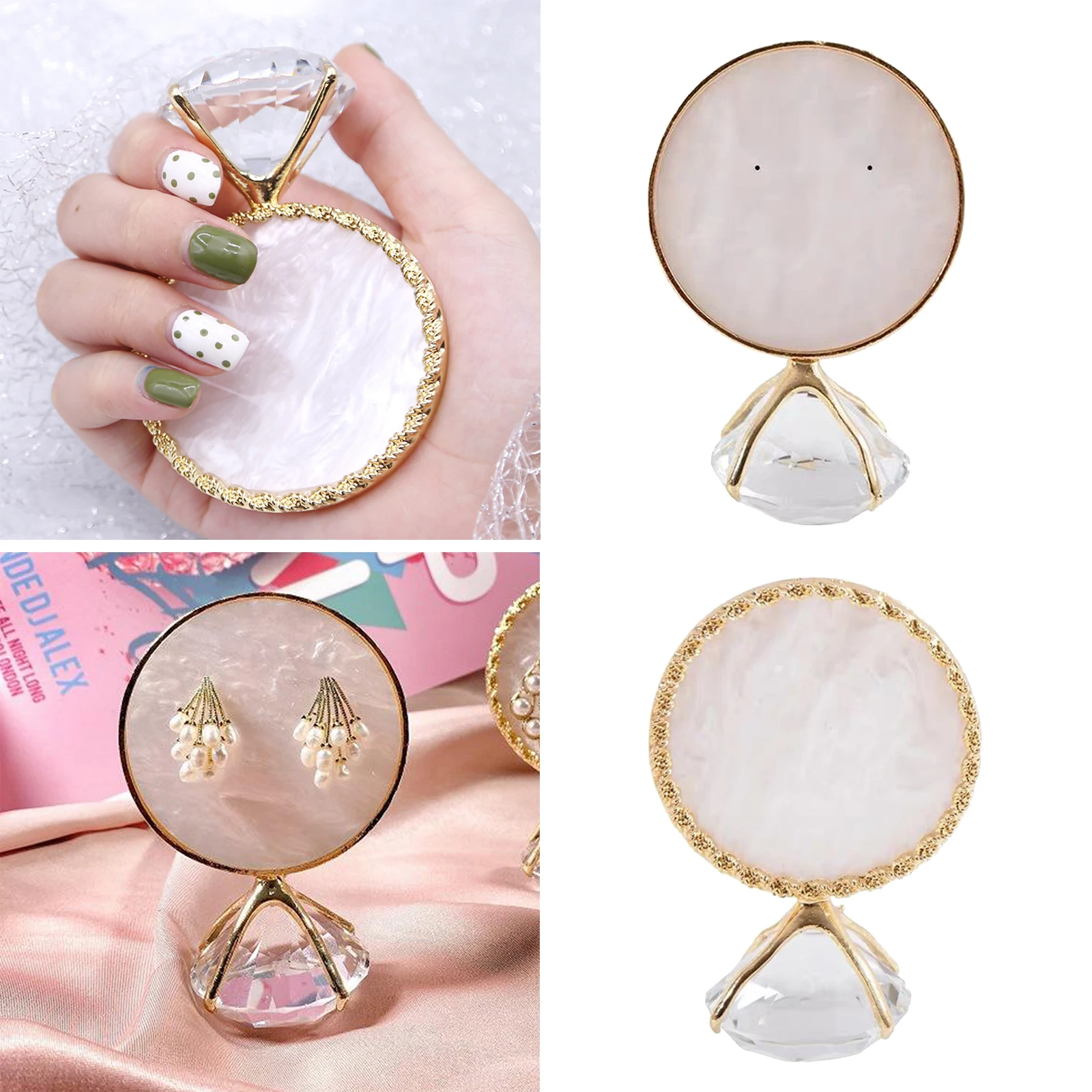 

Nail Tips Display Stand Nail Art Plate Rack Board Nail Polish Gel Displaying Tool,Easy to Clean And Wipe Off