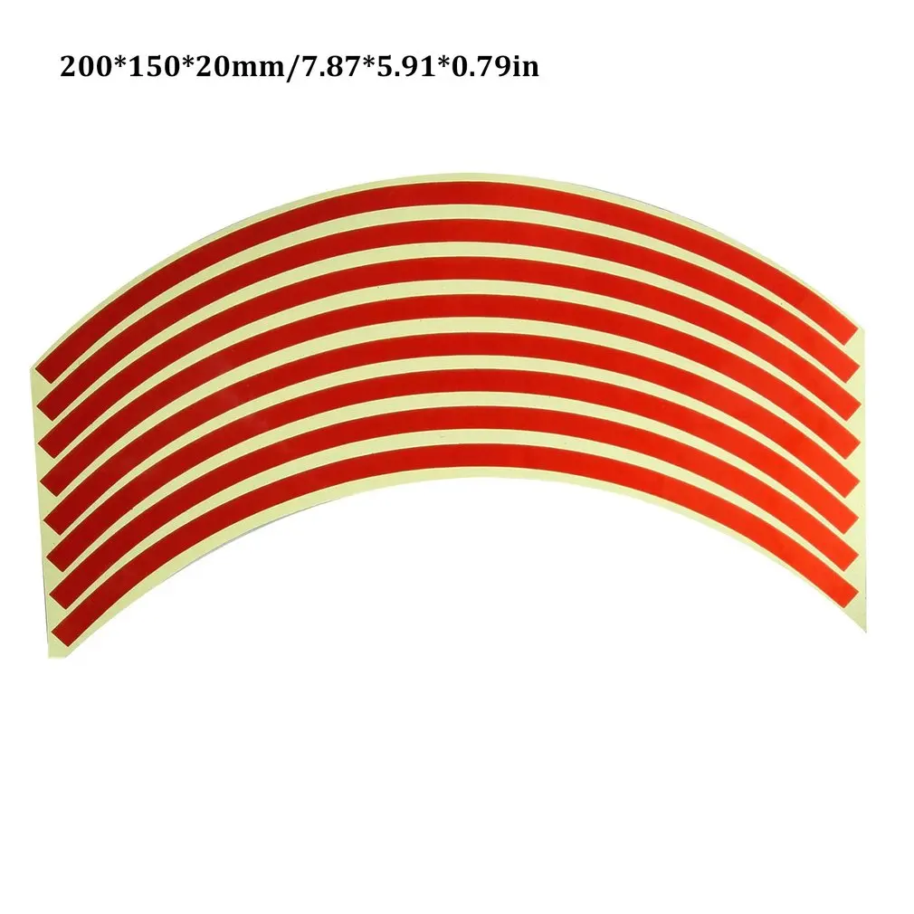

18 Inch Motorcycle Car Wheel Sticker Wheel Ring Rim Ring Stickers Modified Wheel Stickers Tire Reflective Sticker