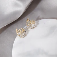2021 exquisite personality love english alphabet earrings for women party wedding fashion jewelry