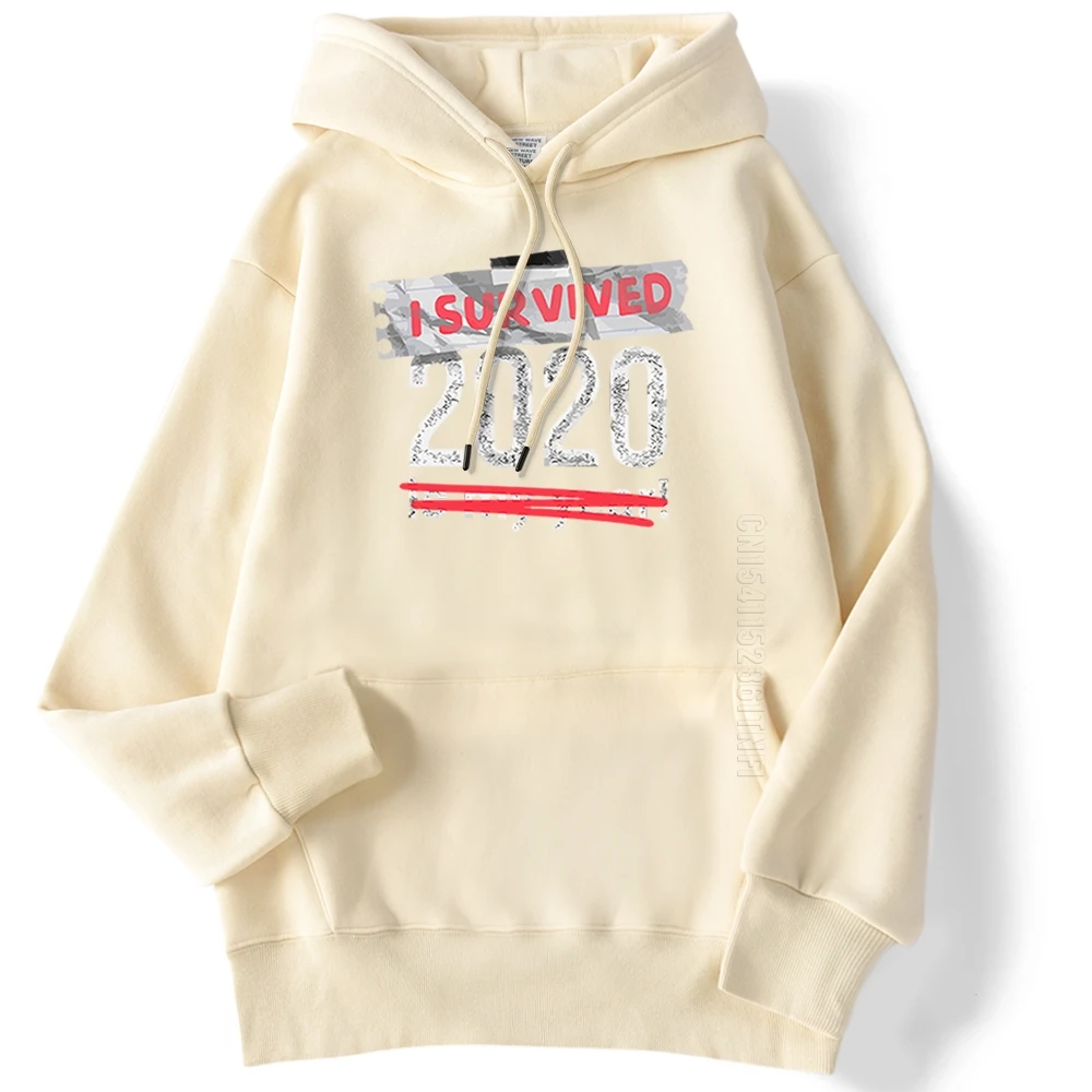

I Survived Funny Print Hoody Men Cartoons Streetwear Crewneck Hip Hop Sweatshirt Autumn Warm Mens Hoodies