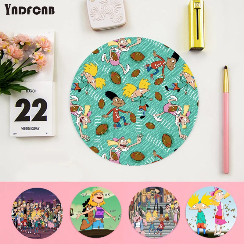 

YNDFCNB Top Quality Cartoon Hey Arnold Gamer Speed Mice Retail Small Rubber Mousepad gaming Mousepad Rug For PC Laptop Notebook