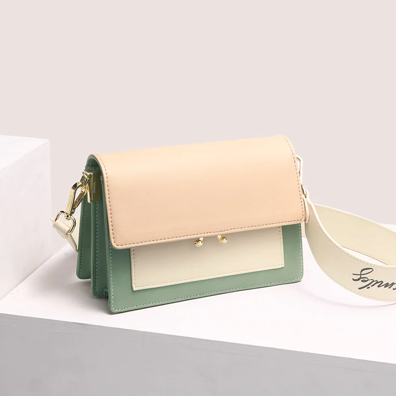 

Женская сумка через плечо, стильная литературная и художественная Сумка-подвеска, модная квадратная сумка через плечо, деловая сумка с цвет...