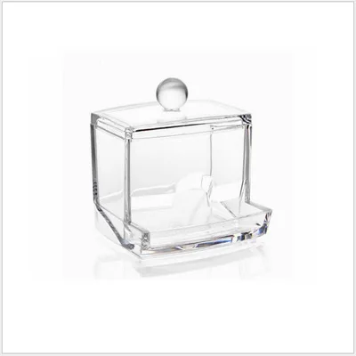 

Female Makeup Organizer Swabs Storage Holder Box Portable Acrylic Cotton Makeup Cotton Pad Cosmetic Container Jewelry Organizer