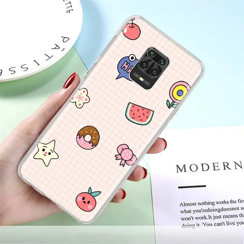 

Phone Case for Xiaomi Redmi Note 9S 8T 8 Pro 9 7 9A 8A 7A K40 K30 10 Pro Hard PC Back Cover Couqe Cute Candy Color Couples