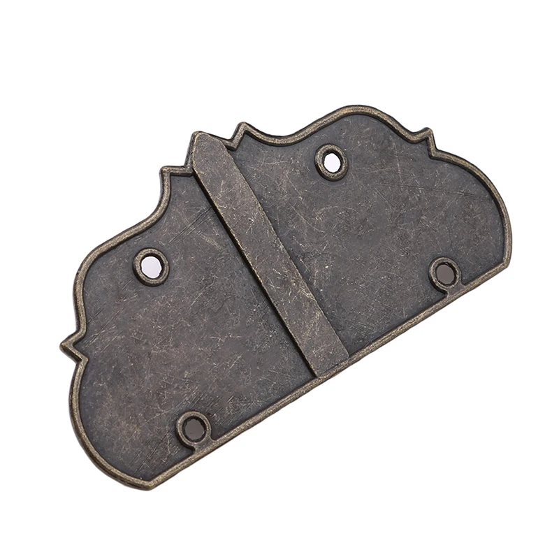 Антикварная бронзовая Ювелирная деревянная коробка с замком петли шкафа