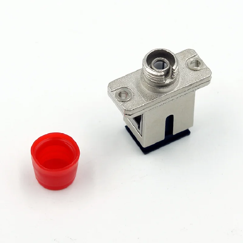 50PCS/LOT Optical Fiber Connector Flange Adapter SC-FC Simplex Zinc Alloy Optical Coupling Carrier Grade High Quality Wholesale
