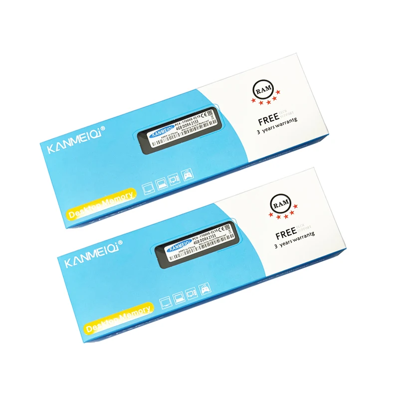 

KANMEIQi Ram DDR3 4G 8G 1333/1600/1866Mhz Desktop Memory DDR4 4GB 8GB 16GB 2400Mhz 2666Mhz with Heat Sink 240pin New Dimm