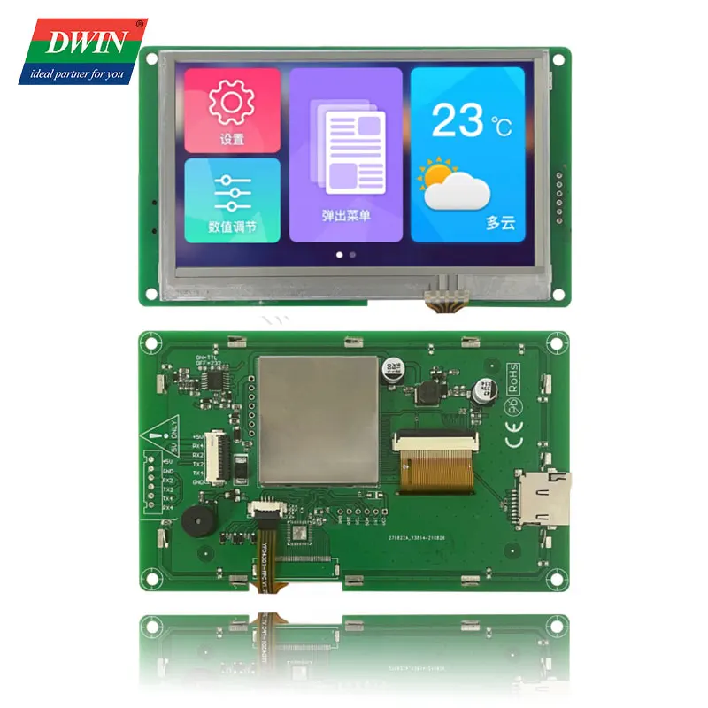 DWIN 4 3 дюймовый TFT ЖК-дисплей подключение Arduino 480*272 TN экран Сенсорная панель умные