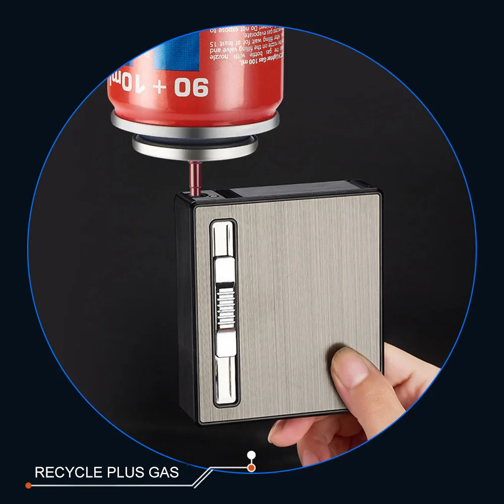 20 шт металлический сигареты автоматический отскок Зажигалка для прикуривания