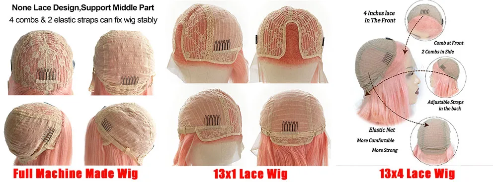 

13x4 Short Bob Wigs Ombre Blonde Human Hair Lace Front Wig Brazilian Virgin Wigs Straight Glueless Bob Lace Wig for Women