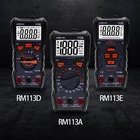Цифровой мультиметр RM113D 113AD, 6000 отсчетов, автоматический выбор диапазона, измеритель напряжения переменногопостоянного тока с подсветильник кой и большим экраном