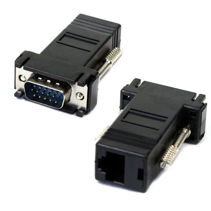 CARPRIE RJ45 to VGA удлинитель шнура штекер к локальной сети Cat5 Cat5e Ethernet переходник с