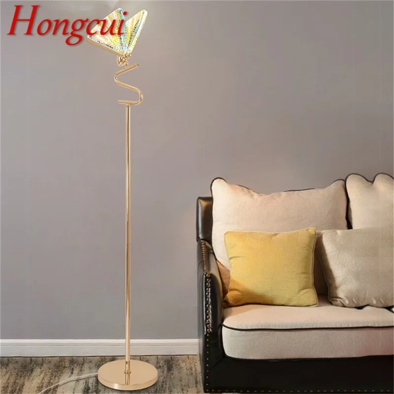 

Hongcui Nordic Butterfly Floor Lamp LED Lighting Modern Creative Design Decorative for Home Living Room