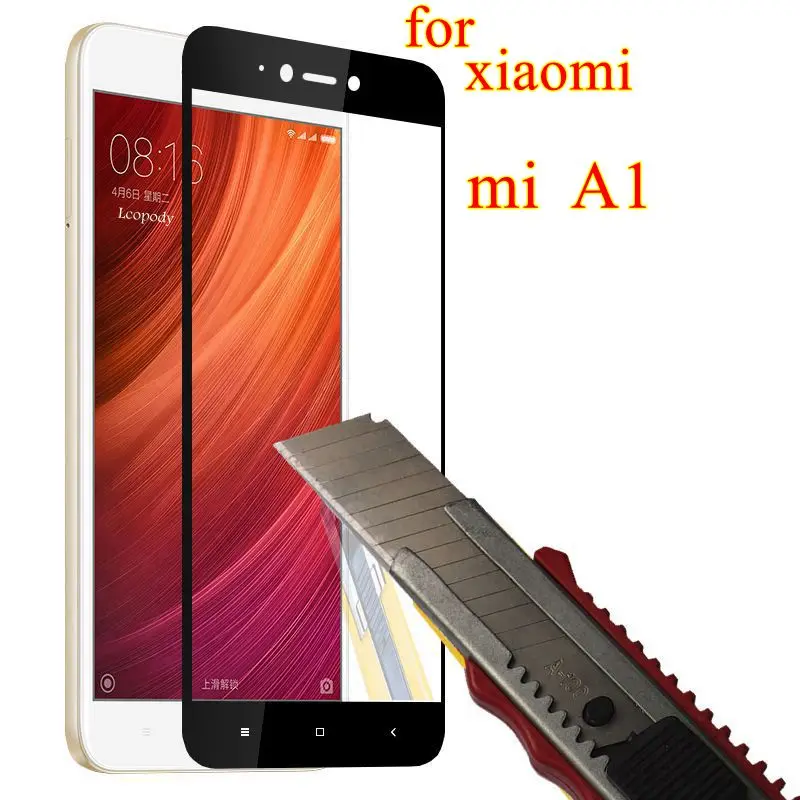 Full Cover Screen Protector for Xiaomi Mi A1 Tempered Glass on for Xiami Phone Mi A 1 Tempered Glass for Xiaomi MiA1 Mi A1 glas