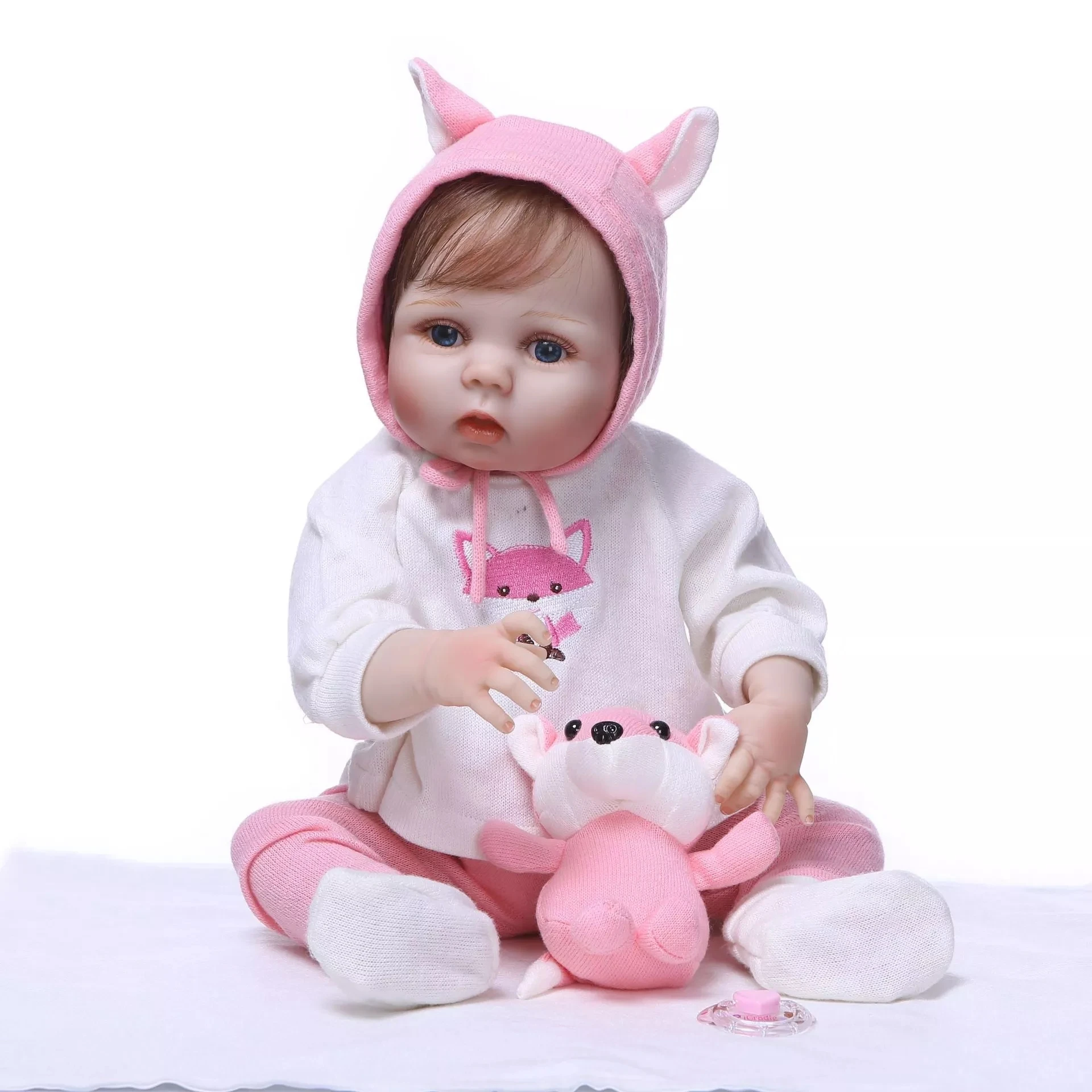 Кукла реборн силиконовая Реалистичная виниловая Мягкая кукла младенец подарок