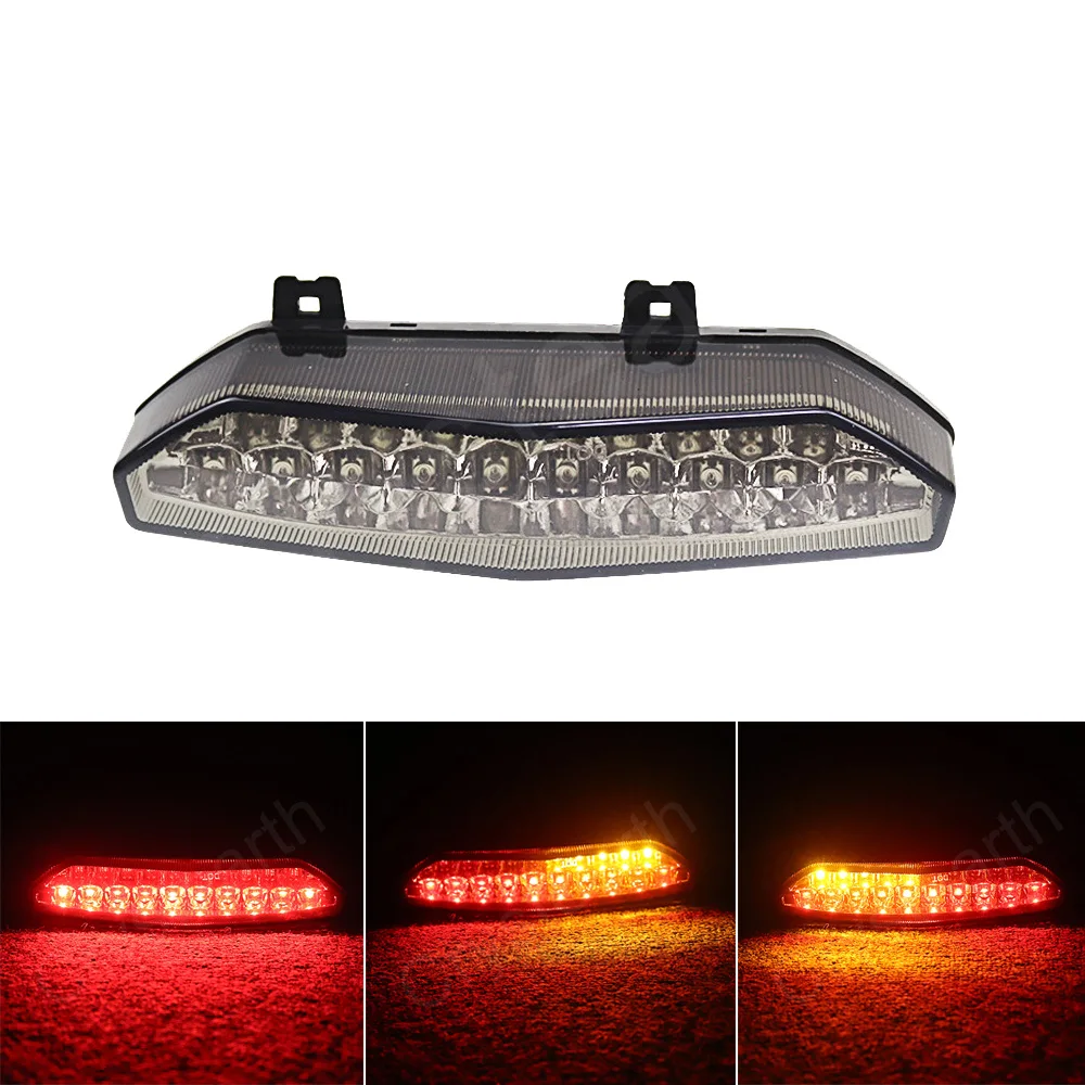 

Motorcycle Rear Taillight Tail Brake Turn Signals Integrated LED Light Lamp Smoke For Kawasaki Ninja ZX6R ZX-6R ZX 6R 2007-2008