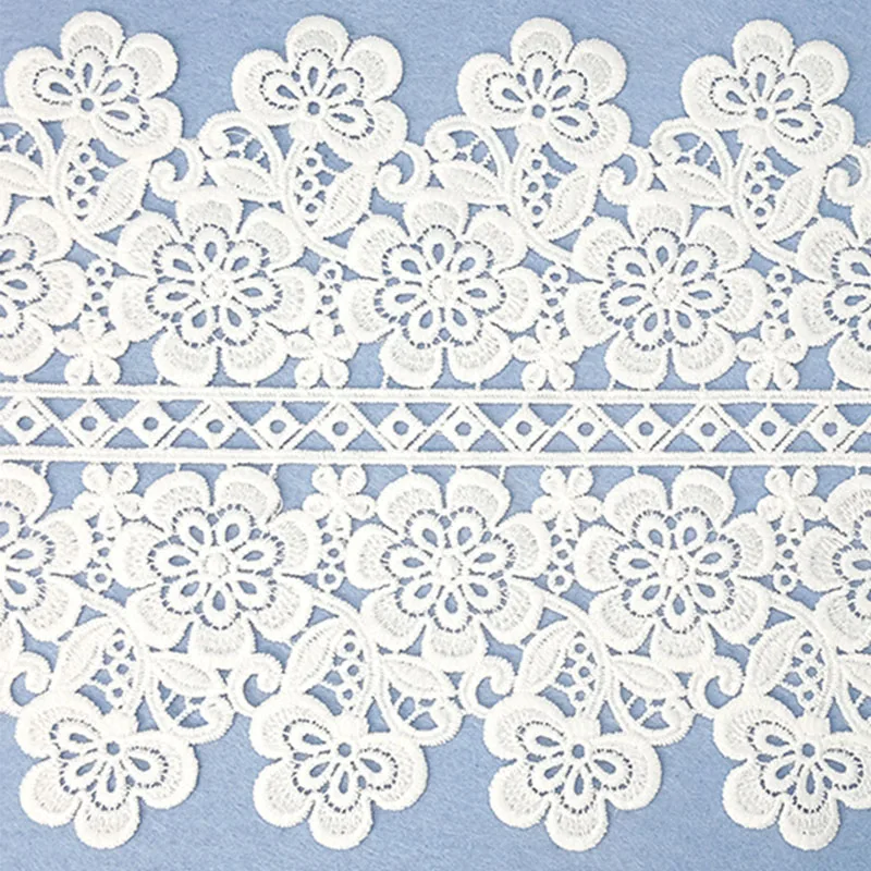 7 ярдов Высокое качество кружева обрезки ленты плетеная швейная одежда