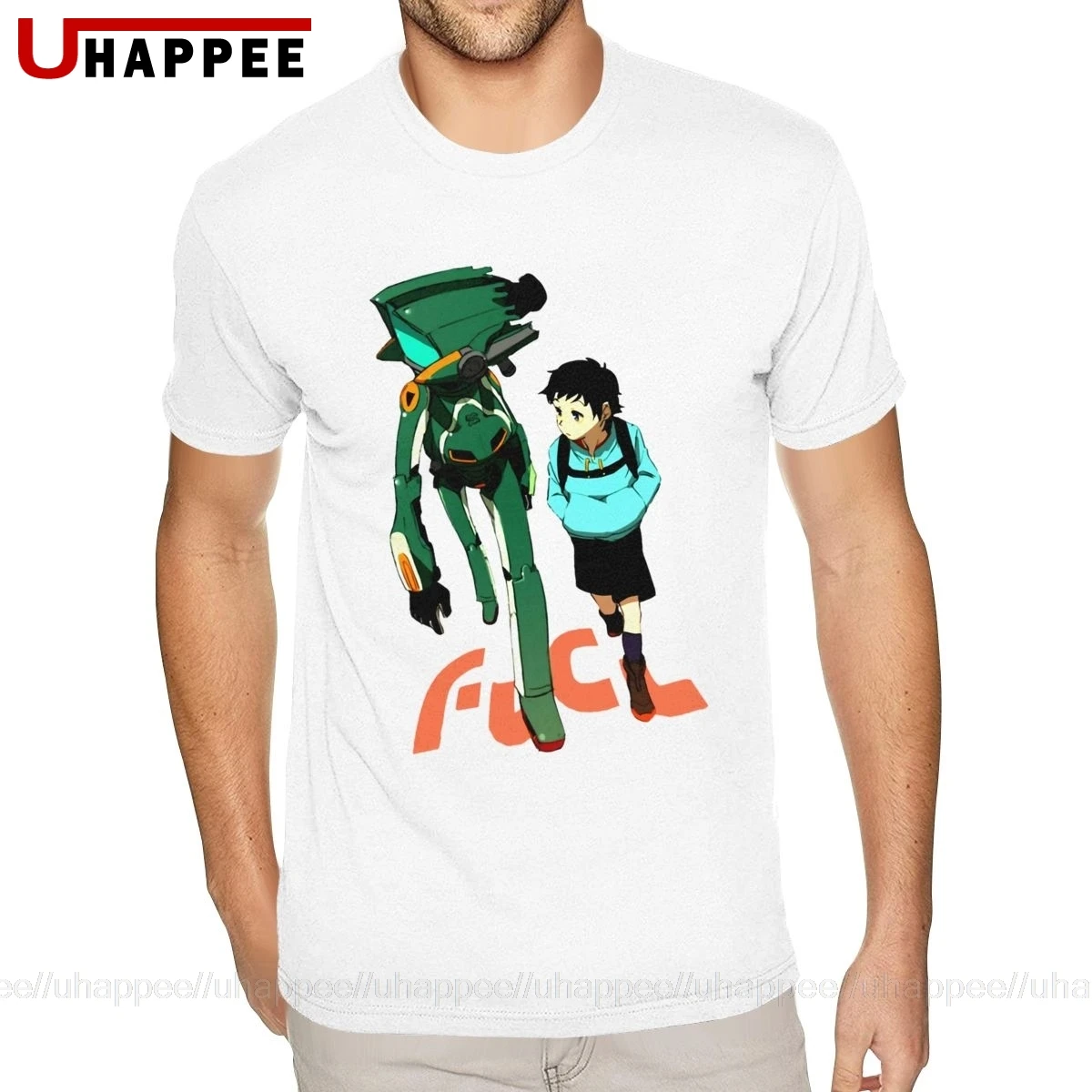 Мужская хлопковая футболка с коротким рукавом и круглым вырезом|Мужские