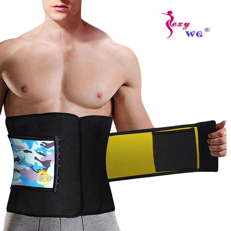 

SEXYWG Abdominal Belt Men Waist Trainer Back Support Strap Neoprene Sauna Body Shaper Slimming Corset Shapewear Sports Top Brace