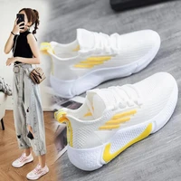re womens shoes white knitted mesh breathable soft soles not tired feet flat loafers for womens shoes for spring summer autumn