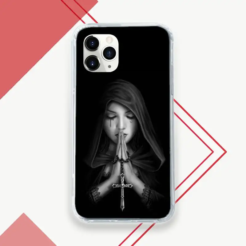 

Sister Nun Phone Case Transparent for iPhone 11 12 mini pro XS MAX 8 7 6 6S Plus X 5S SE 2020 XR