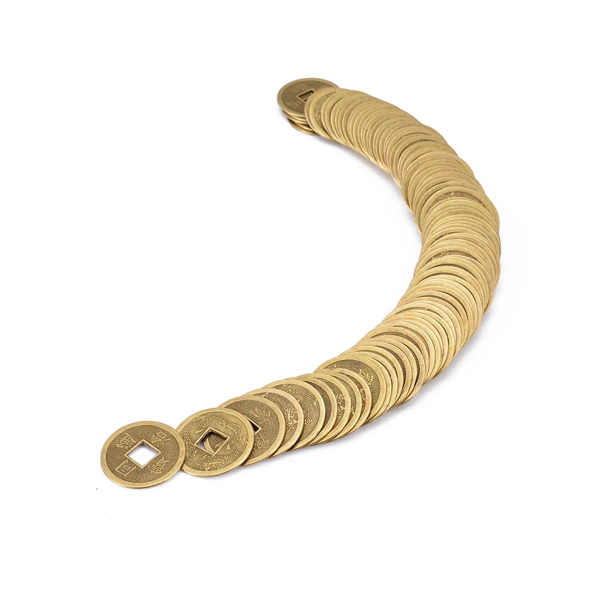 100 шт./лот Китайские старинные монеты на удачу Дракон фей шуй 25 мм для домашней