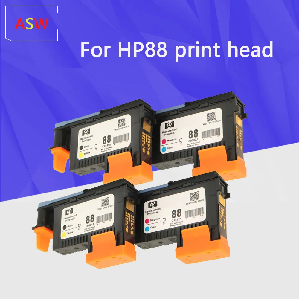 4PK совместимая печатающая головка для hp 88 C9381A C9382A принтера HP PRO K550 K8600 K8500 K5300 K5400 L7380