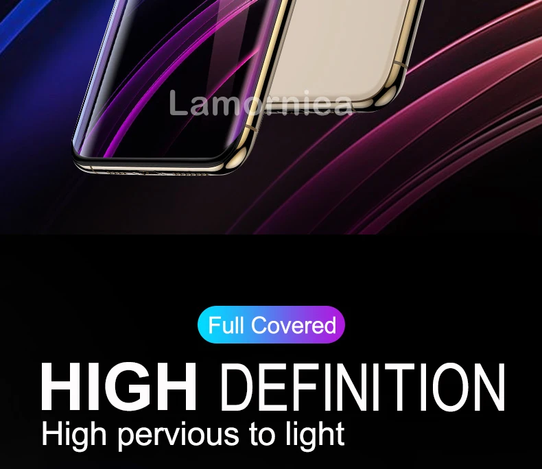 100D УФ полный клей Sceen протектор для iPhone 11 Pro Max жидкость для экрана УФ закаленное стекло для iPhone 11 Pro Max X XS пленка для экрана