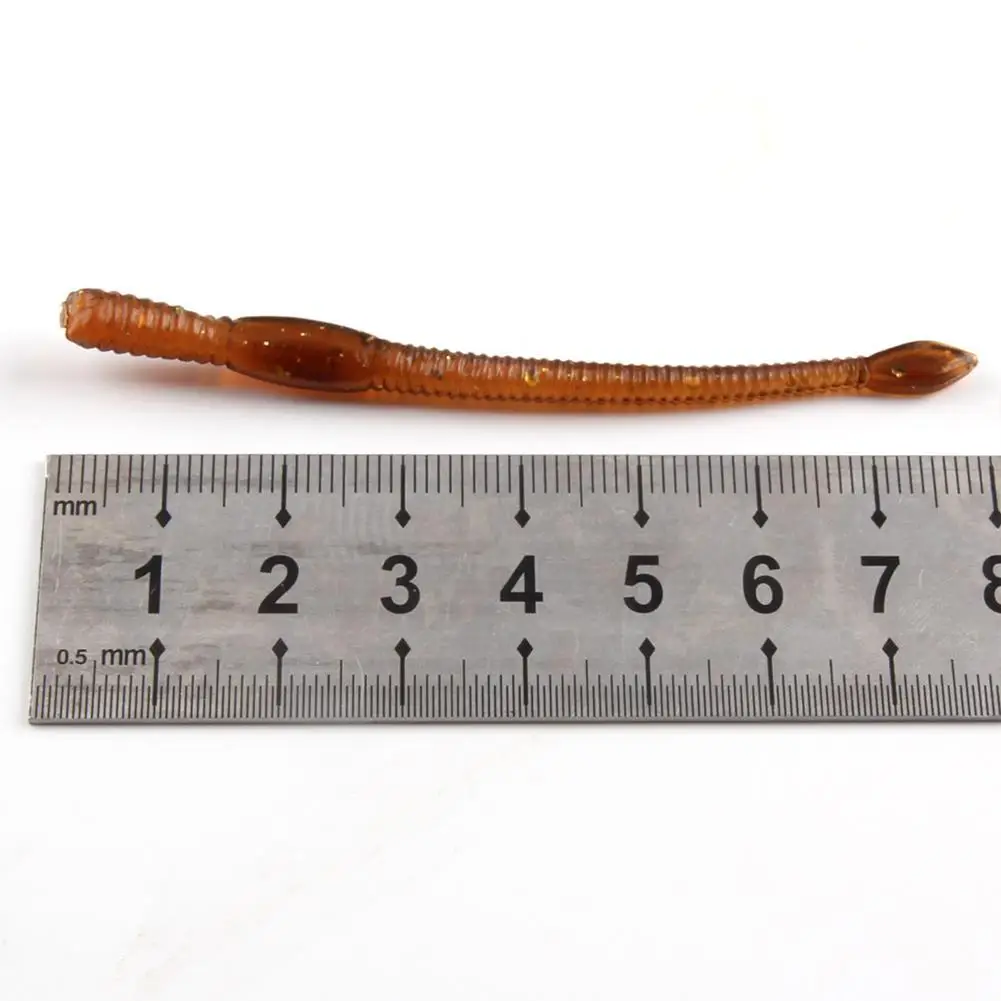 5pcs/Lot 80mm Sandworms Soft Plastic Worm Fishing Lure 60mm Saltwater Artificial Bait Catfish Carp Bass Wobblers Swimbaits | Спорт и